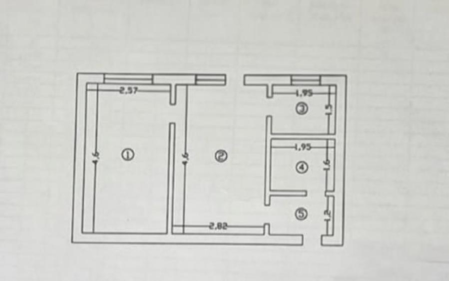 Apartament cu 2 camere nedecomandat în Tătărași