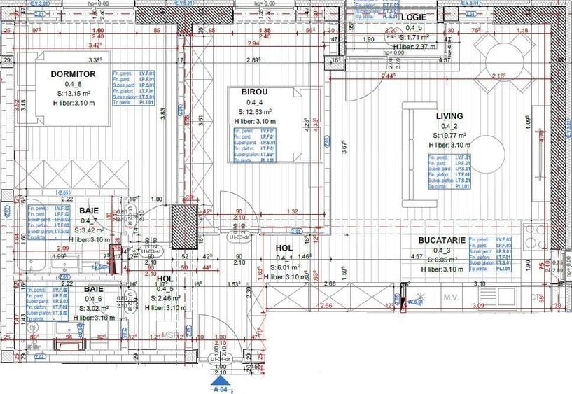 Apartament cu 3 camere în Gării