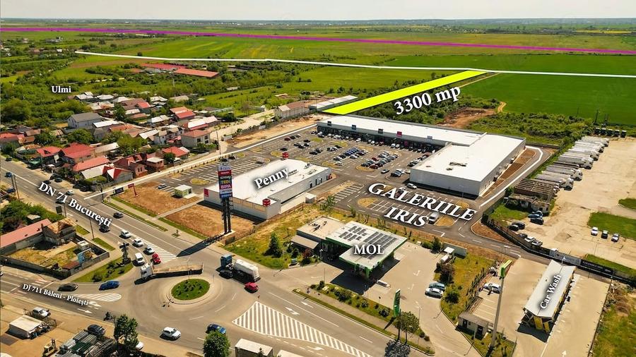 Teren de 3300 mp, în Centură