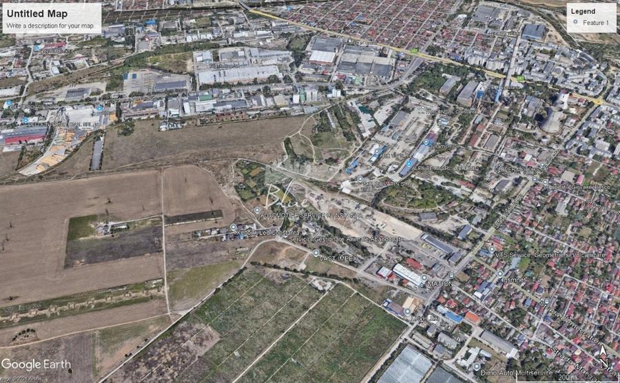 Teren Construcții intravilan de 1212 mp, în Zona Industrială