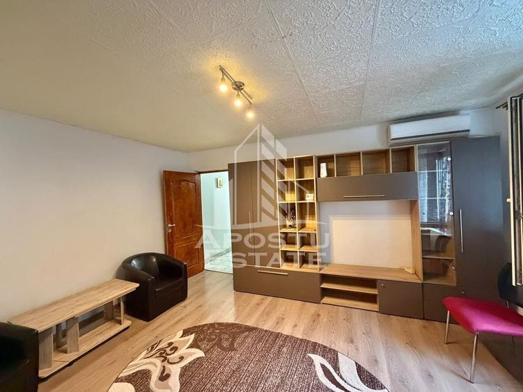 Apartament cu 2 camere semidecomandat, mobilat în Șagului
