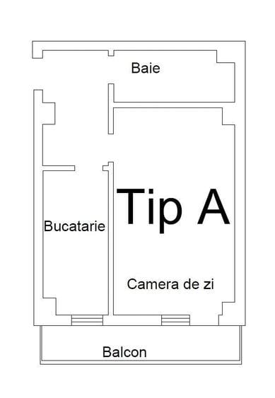 Garsonieră decomandată în Bucium