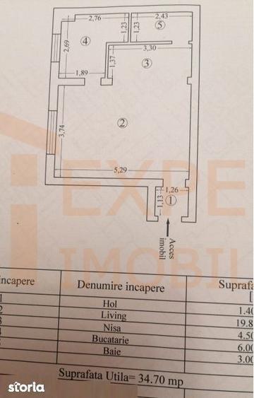 In exclusivitate! Garsoniera de vanzare, in zona Spitalul judetean - C - 14