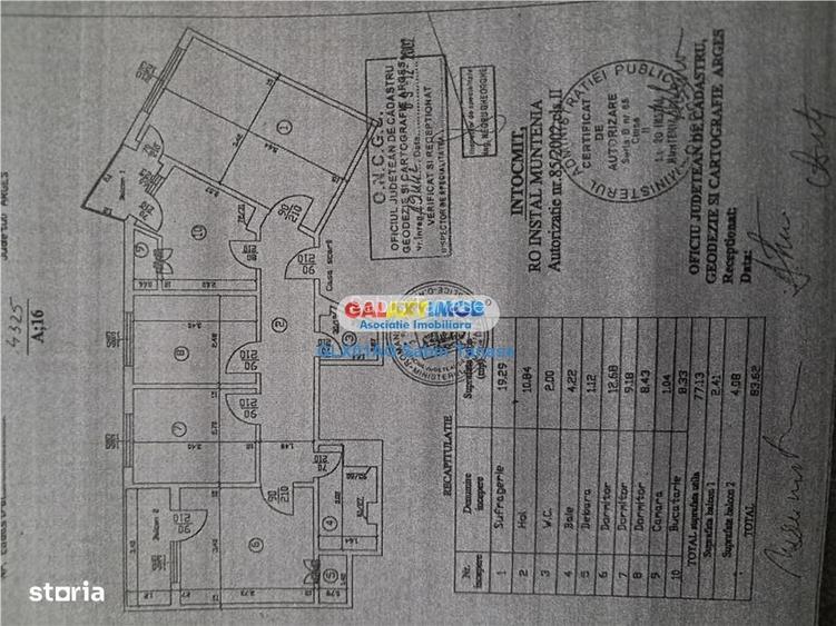 vanzare apartament cu 4 camere conf 1 dec ultracentral etaj intermed
