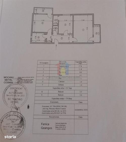 Apartament cu 2 camere decomandat în Radu Negru