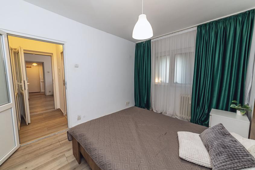 Apartament cu 2 camere semidecomandat, mobilat în Iancului