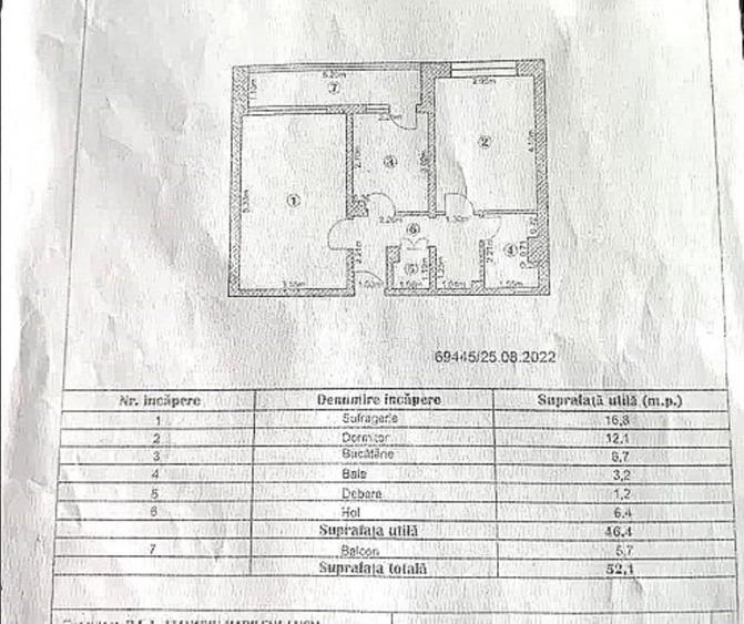 Apartament cu 2 camere decomandat în Micro 20