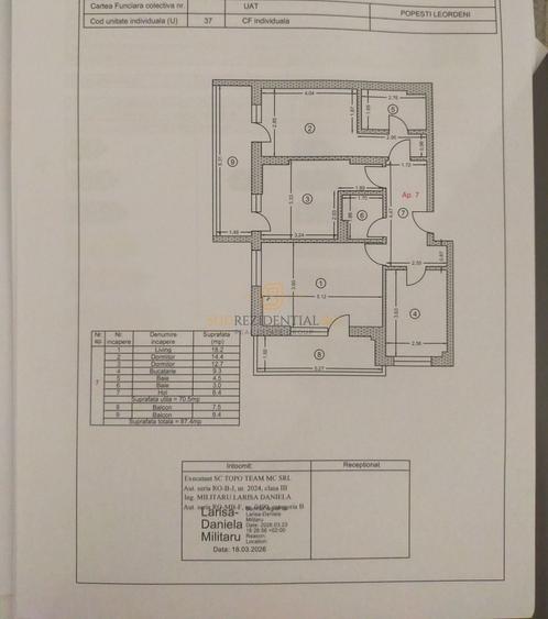 Apartament cu 3 camere decomandat în Vest