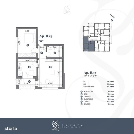 Apartament cu 2 camere în Freidorf
