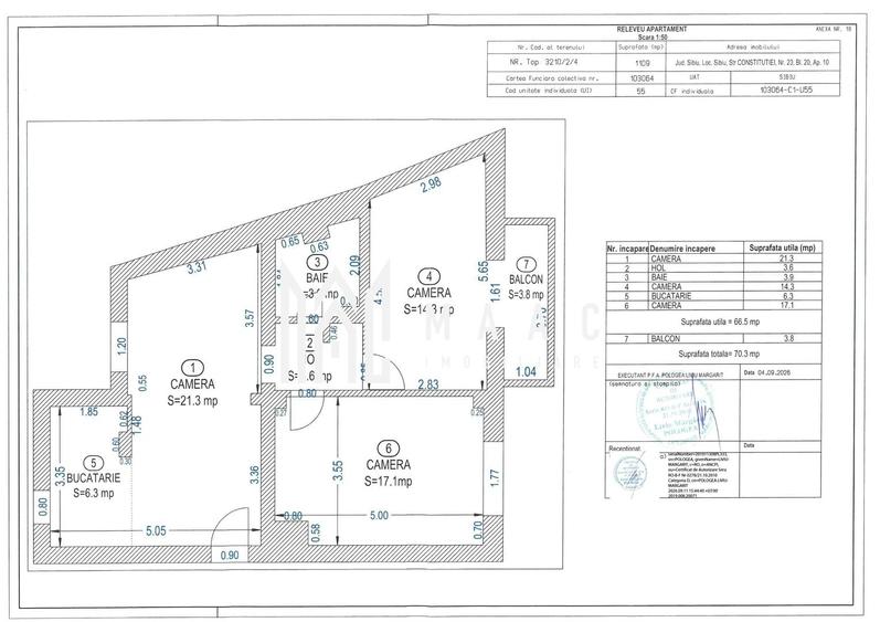 Apartament cu 3 camere decomandat, mobilat în Lazaret