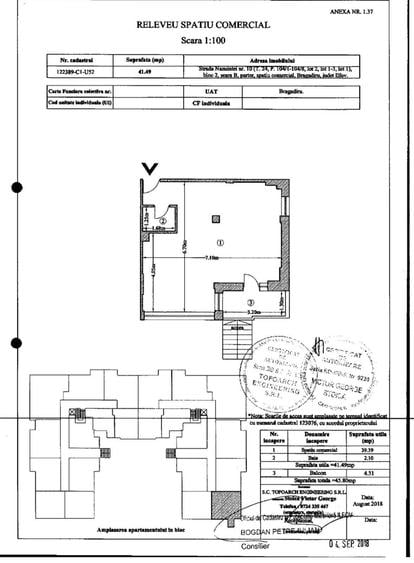 Spațiu comercial, de 46 mp, în Central