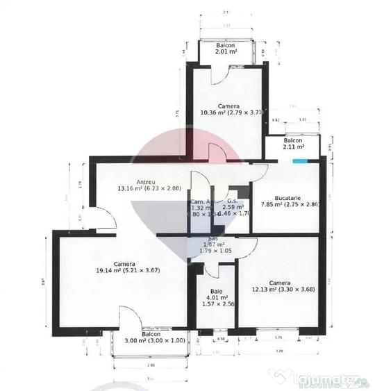 Apartament cu 3 camere de vanzare in zona Aurel Vlaicu - Arad (Arad) - 7