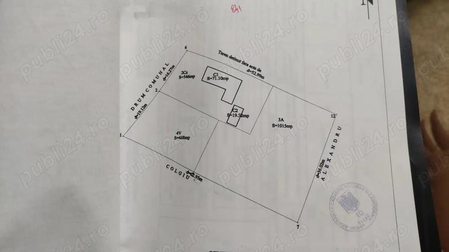 Teren de 1955 mp, în Lipia