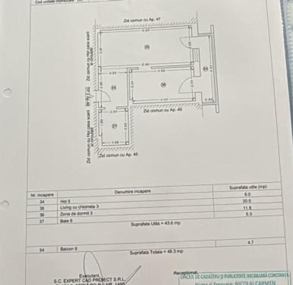 Apartament cu 2 camere semidecomandat, mobilat în Tomis Nord