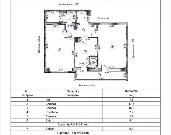 Apartament cu 2 camere decomandat în Mazepa 1