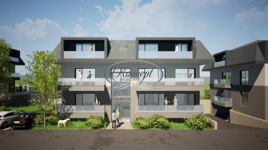 Apartament cu 2 camere semidecomandat în Baciu