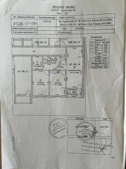 Apartament cu 3 camere decomandat în Dudu