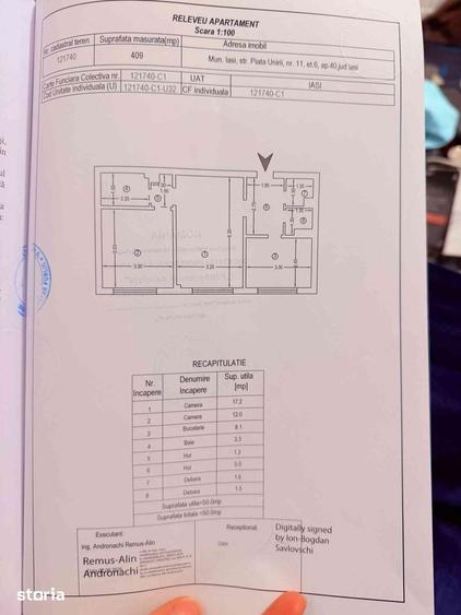 Apartament cu 2 camere în Ultracentral