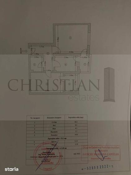 Apartament cu 2 camere decomandat în Valea Oltului