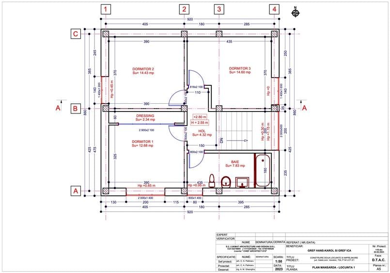 Casă cu 3 camere cu Teren 500 Mp în Vânători