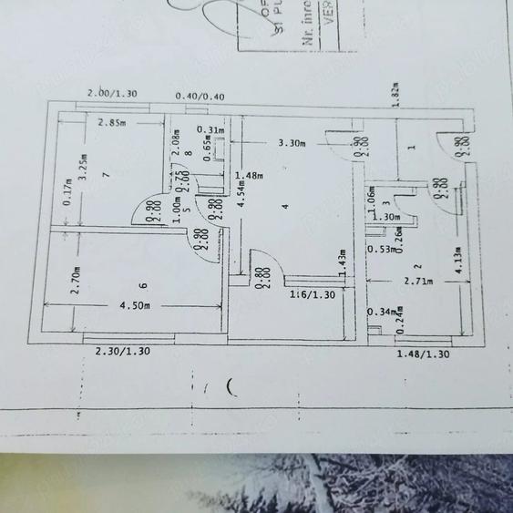 Apartament cu 3 camere semidecomandat în Exterior Vest