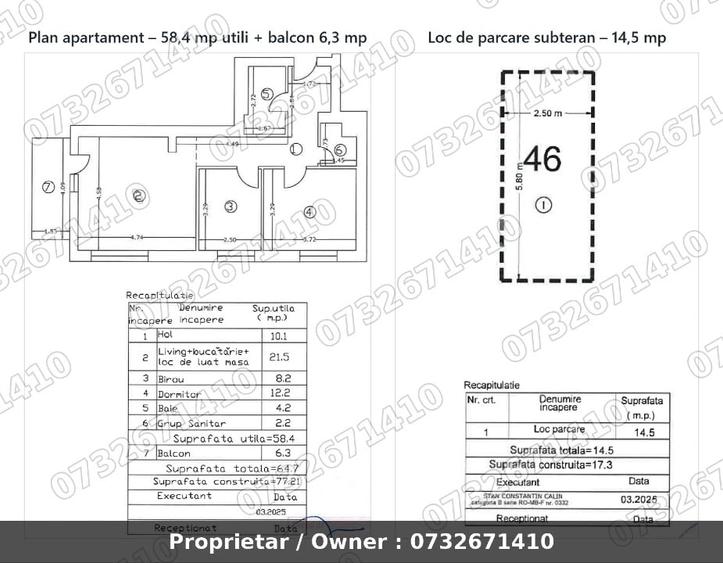 Apartament cu 3 camere decomandat, mobilat în Domenii