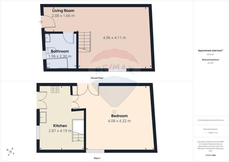 Apartament cu 2 camere decomandat, mobilat în Centrul Istoric