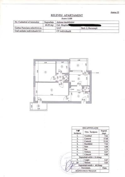 Apartament cu 2 camere semidecomandat, mobilat în Moșilor