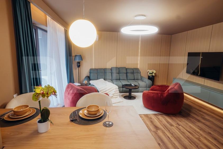 Apartament cu 2 camere semidecomandat, mobilat în Între Lacuri
