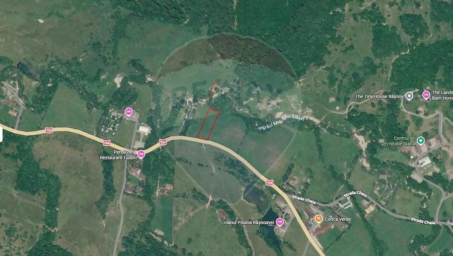 Teren de 4000 mp, în Cheile Râșnoavei