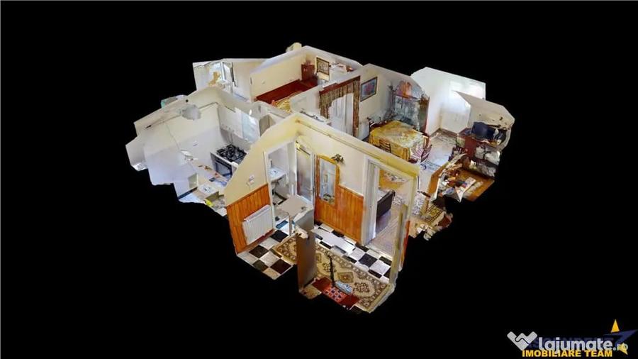 Apartament cu 2 camere nedecomandat în Central