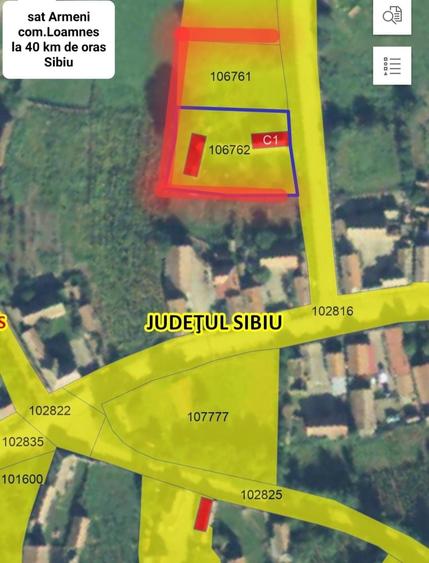 Casă cu 2 camere cu Teren 1001 Mp în Armeni