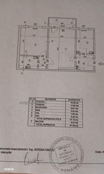 Apartament cu 2 camere decomandat în Dobroești