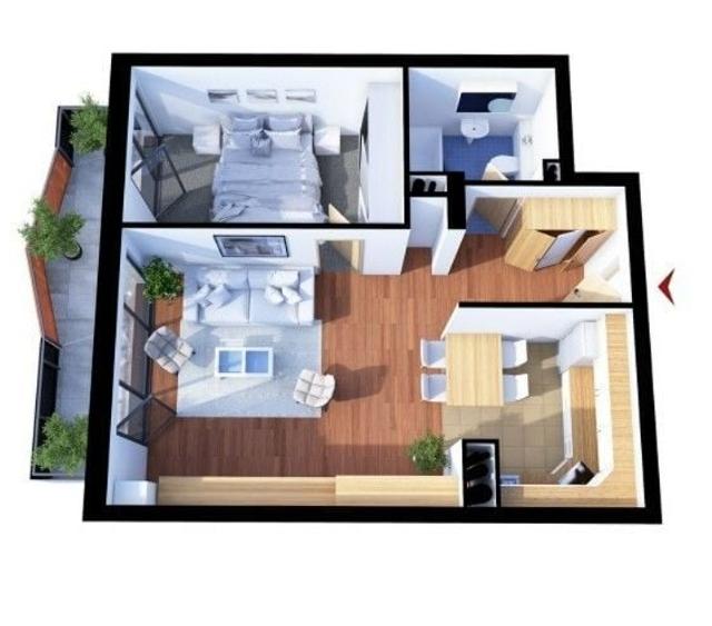 Apartament cu 2 camere în Sopor