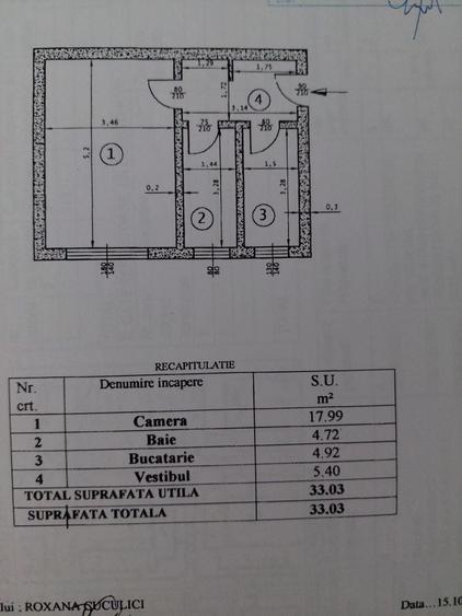 Garsonieră decomandată în Politehnica