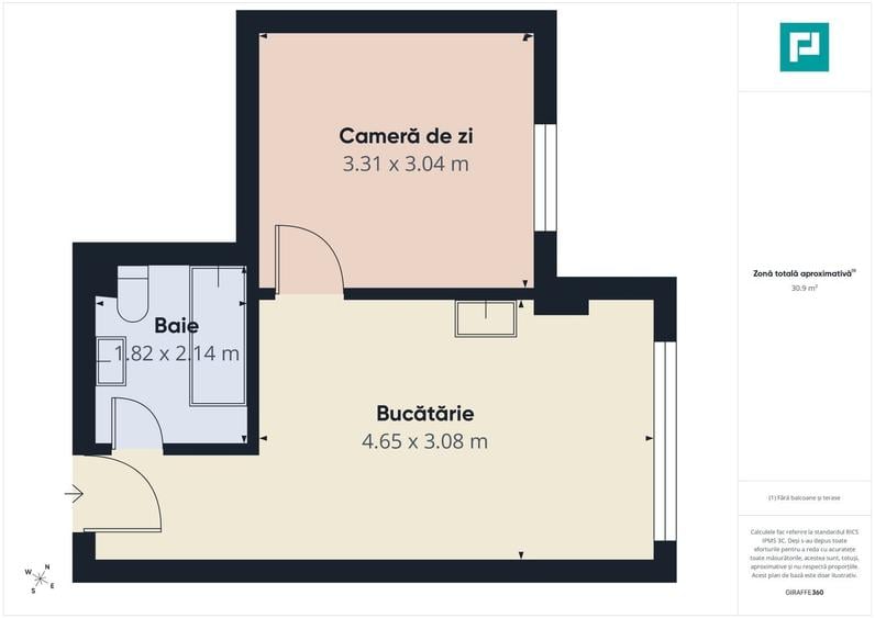 Garsonieră semidecomandată în Drăgășani
