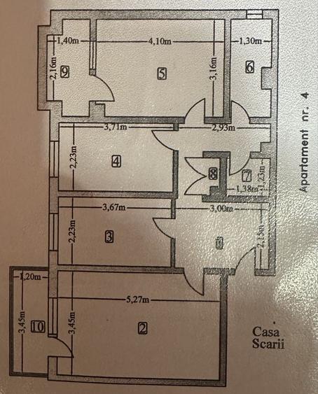 Apartament cu 3 camere în Doaga