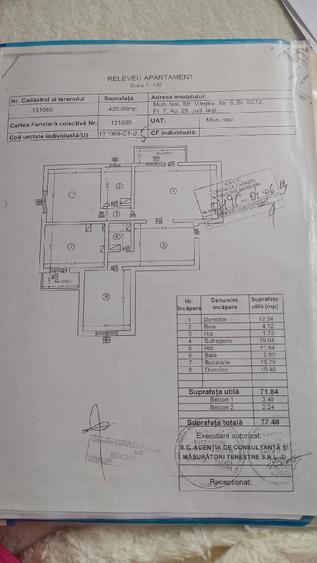 Apartament cu 3 camere semidecomandat în Dacia