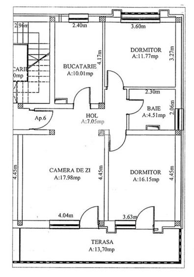 Apartament cu 3 camere decomandat, mobilat în Șelimbăr