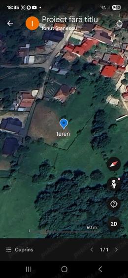 Teren de 3000 mp, în Gura Teghii
