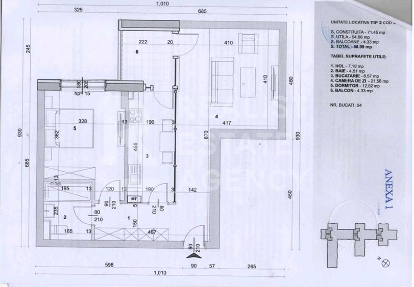 Apartament cu 2 camere în Colentina