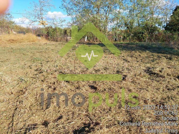 Teren Construcții intravilan de 1000 mp, în Ianova