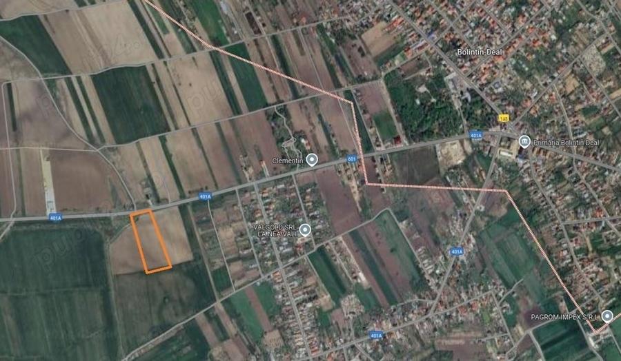 Teren de 20000 mp, în Bolintin-Deal