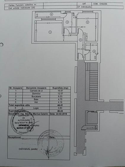 Apartament cu 2 camere decomandat în Chiajna