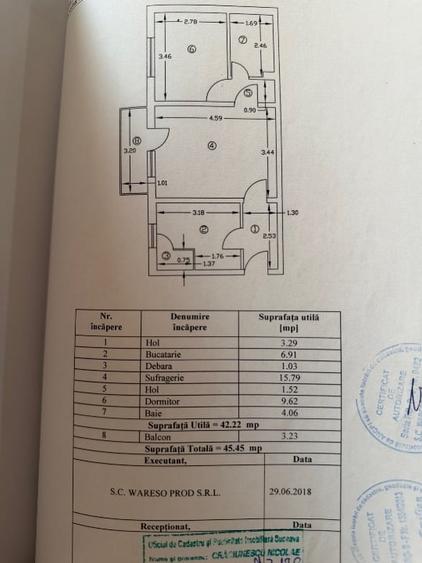 Apartament cu 2 camere semidecomandat, mobilat în Central
