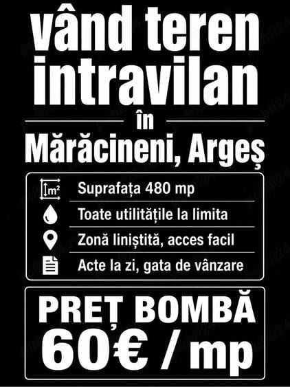 teren de vanzare in Maracineni Arges - 2