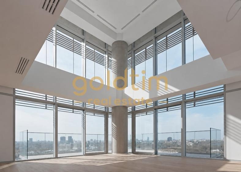 Penthouse cu 4 camere semidecomandat în Floreasca