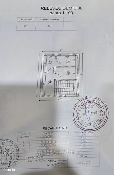Casă cu 4 camere cu Teren 394 Mp în Central