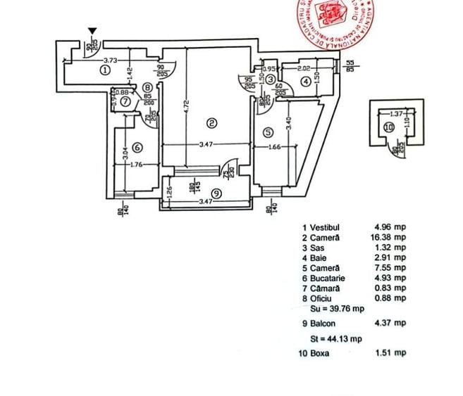 Apartament cu 2 camere semidecomandat, mobilat în Kogălniceanu
