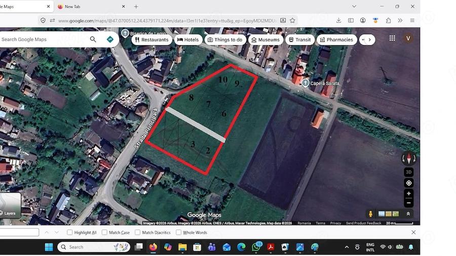 Teren de 705 mp, în Central